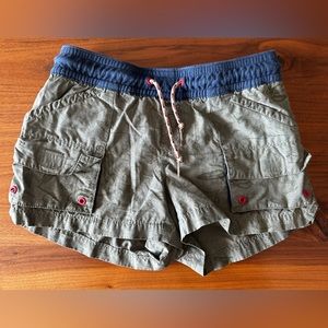 Columbia olive green adventure shorts